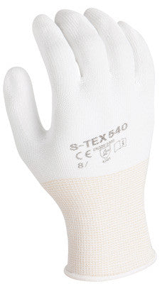 SHOWA Best Glove Size 7 SHOWA 540 13 Gauge Light Weight Cut Resistant White Polyurethane Dipped Palm Coated Work Gloves With White Seamless High Performance Polyethylene