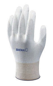 SHOWA Best Glove Large 13 Gauge Abrasion Resistant White Polyurethane Palm Coated Work Gloves With White Seamless Nylon Knit Liner And Knit Wrist-eSafety Supplies, Inc