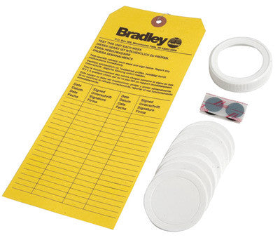 Bradley On-Site Portable Eye Wash Refill Kit With Replacement Cap, Foam Liners And Inspection Tag For On-Site Emergency Eye Wash Station For S19-921 Gravity-Fed Eye Wash Station-eSafety Supplies, Inc