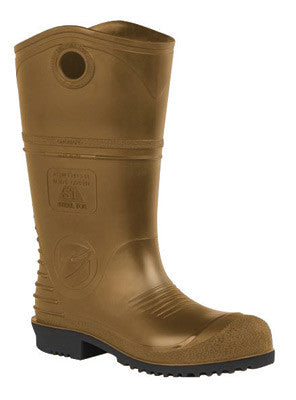 Onguard Size 8 Men's Dark Brown And Black DuraPro XCP PVC Chemical Resistant Boots With Chevron Sure-Flex PVC Outsole, Steel Toe And Shank