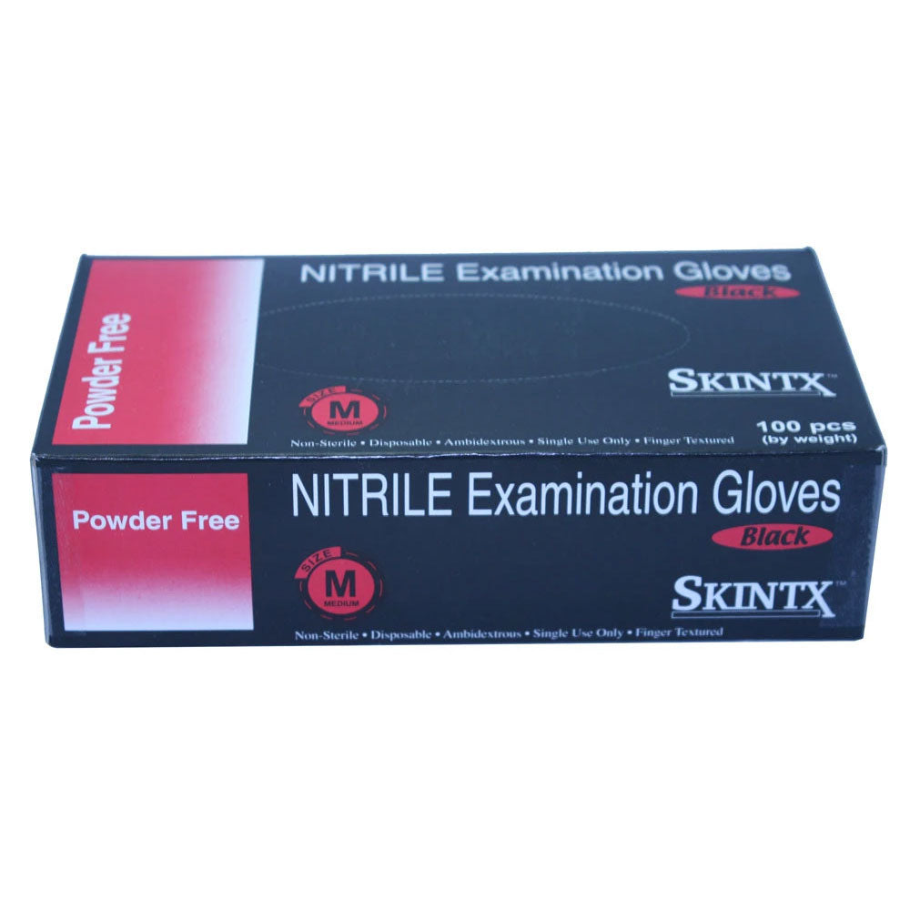 Skintx - Black Nitrile Powder-Free Exam Gloves - Box-eSafety Supplies, Inc