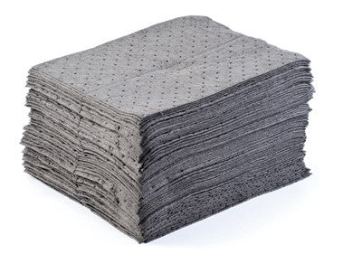Radnor 15"  X 17" Heavy Weight Universal Sorbent Pads Perforated At 7 1/2"