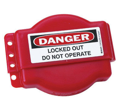 Brady Red Durable Polypropylene Adjustable Gate Valve Lockout