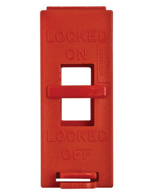 Brady Red Polypropylene Wall Switch Lockout-eSafety Supplies, Inc