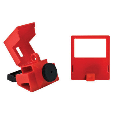 Brady Red Impact Modified Nylon And Polypropylene 480/600 V Clamp-On Circuit Breaker Lockout-eSafety Supplies, Inc