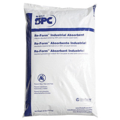 Brady 30 Pound 100% Recycled Re-Form Industrial Granular Absorbent-eSafety Supplies, Inc