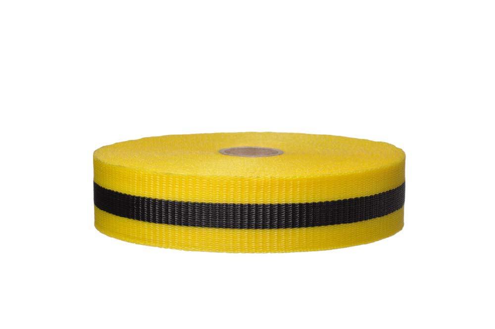 Black/Yellow Webbed Barrier Tape - Roll-eSafety Supplies, Inc