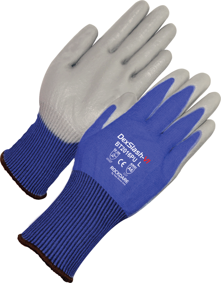 Task Gloves- HDPE shell, light polyurethane coating palm and fingers Gloves-eSafety Supplies, Inc