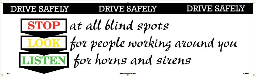 Drive Safely Banner-eSafety Supplies, Inc