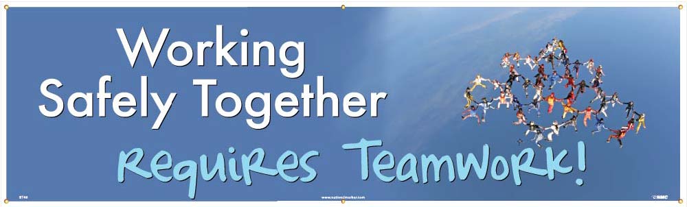 Working Safely Together Banner-eSafety Supplies, Inc