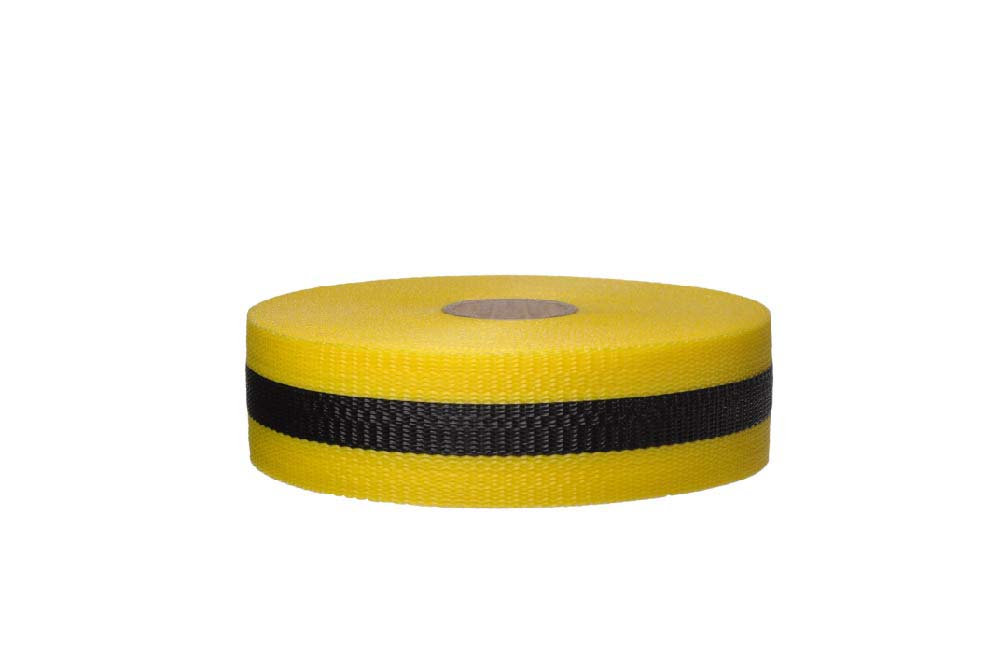 Black/Yellow Webbed Barrier Tape - Roll-eSafety Supplies, Inc