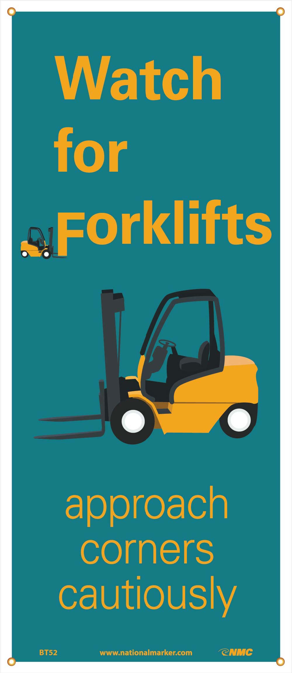Watch For Forklifts Banner-eSafety Supplies, Inc