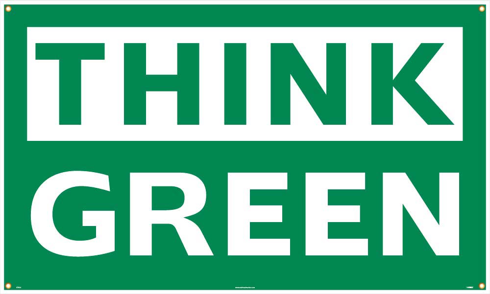 Think Green Banner-eSafety Supplies, Inc