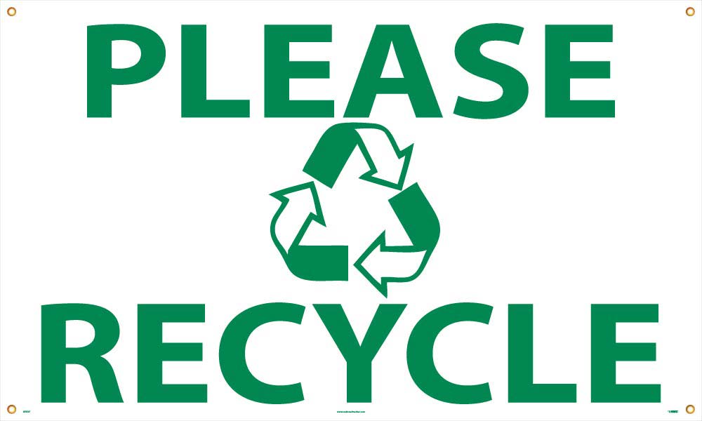 Please Recycle Banner-eSafety Supplies, Inc