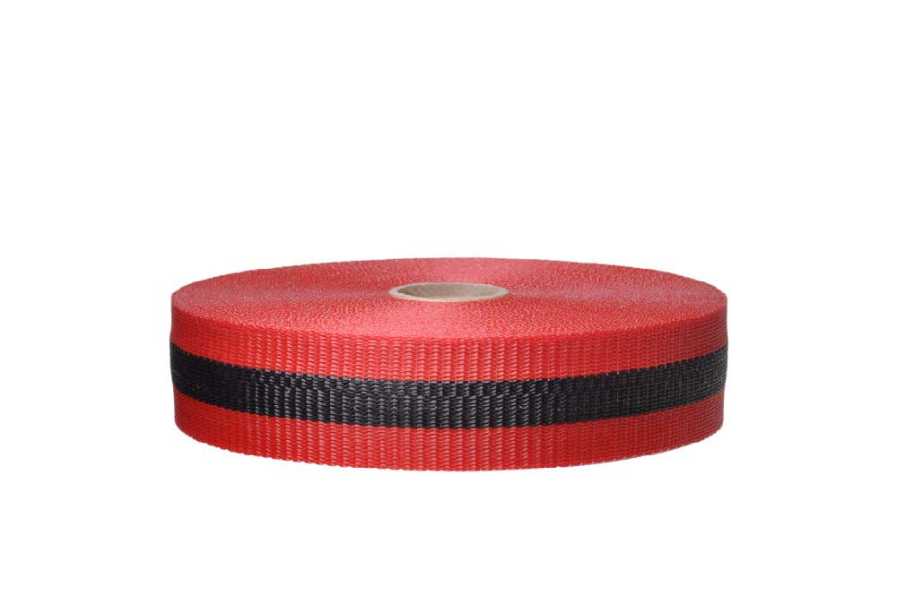 Red / Black Webbed Barrier Tape - Roll-eSafety Supplies, Inc