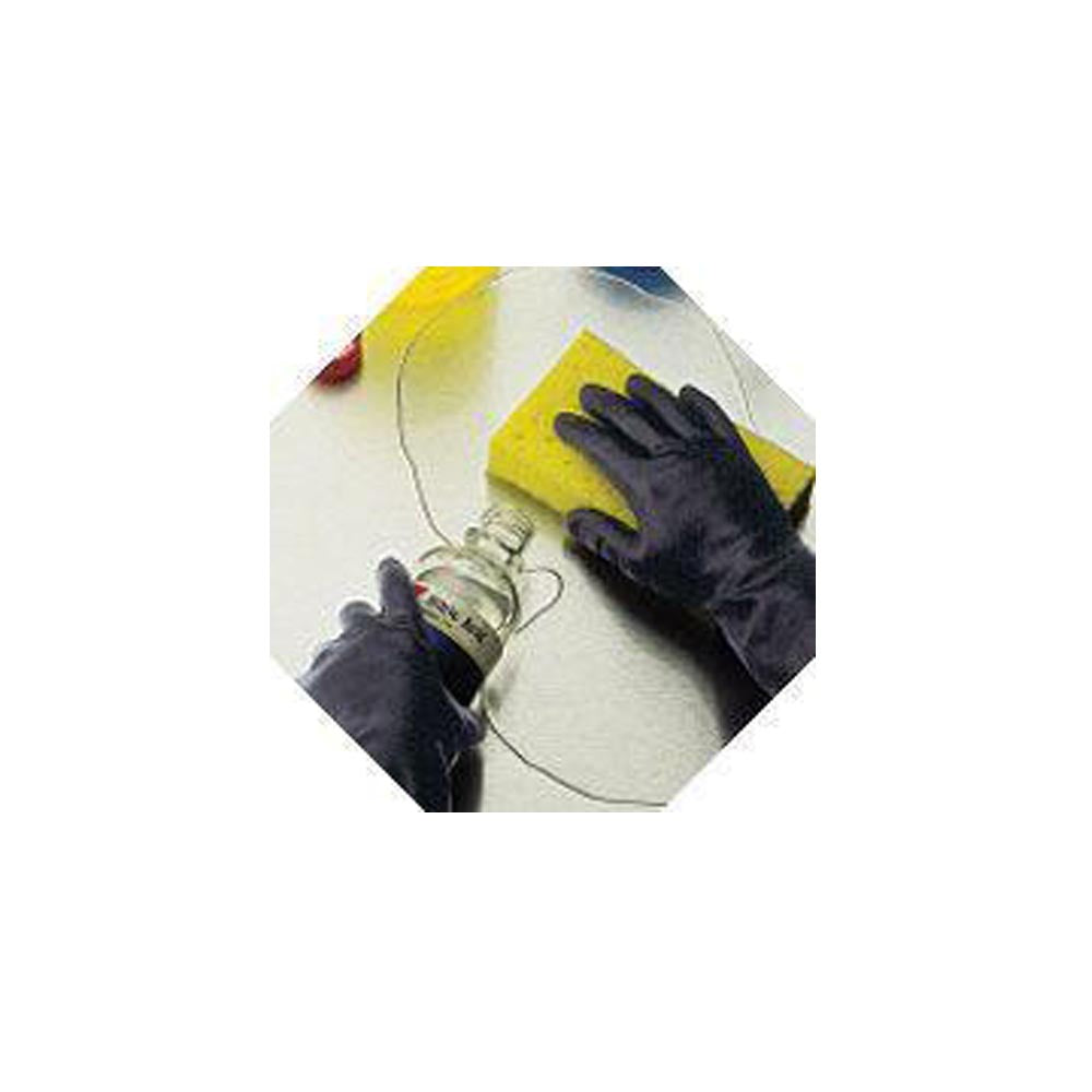 Best Chloroflex Chemical Resistant Unsupported Neoprene 12", 28-Mil Rayon Flock Lined Tractor-Tread Grip Latex-Free Liner Glove-eSafety Supplies, Inc
