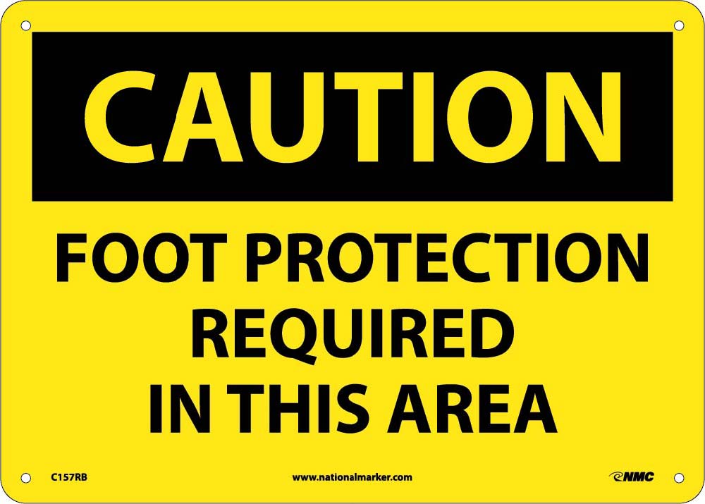 Foot Protection Required In This Area Sign-eSafety Supplies, Inc