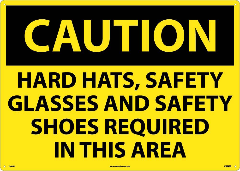 Large Format Caution Ppe Required Sign-eSafety Supplies, Inc