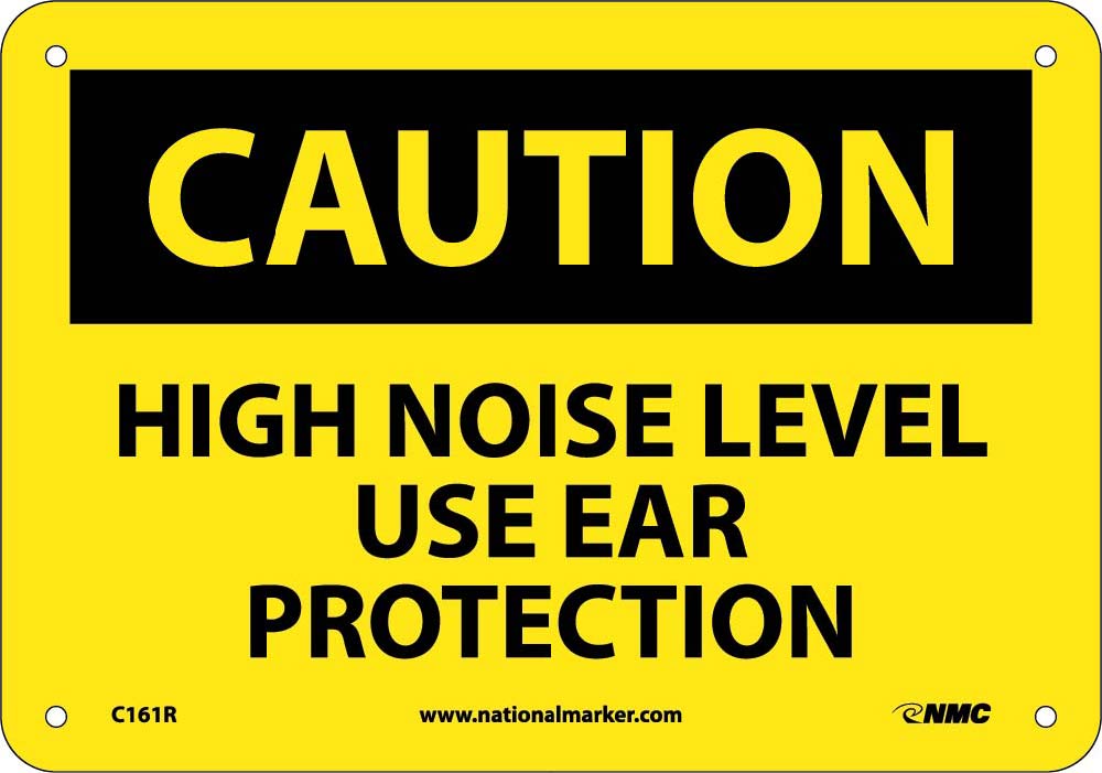 Caution High Noise Level Use Ear Protection Sign-eSafety Supplies, Inc