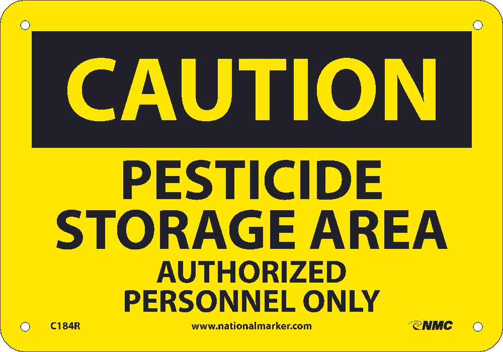 Caution Pesticide Storage Area Sign-eSafety Supplies, Inc