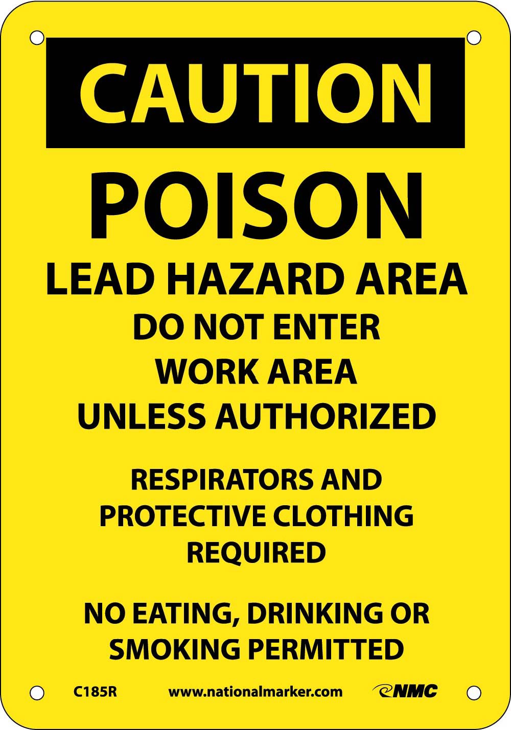 Poison Lead Hazard Area Do Not Enter Wor Sign-eSafety Supplies, Inc