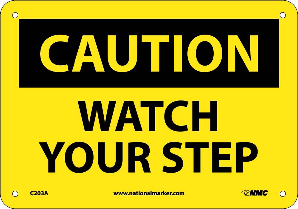 Caution Watch Your Step Sign-eSafety Supplies, Inc