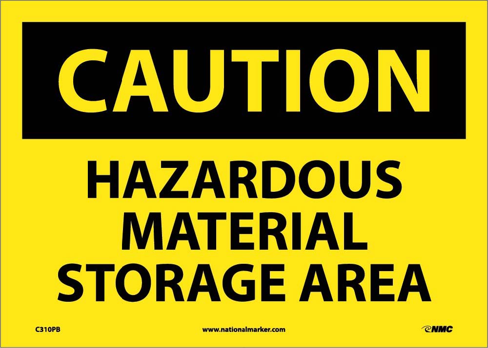 Caution Hazardous Material Storage Area Sign-eSafety Supplies, Inc