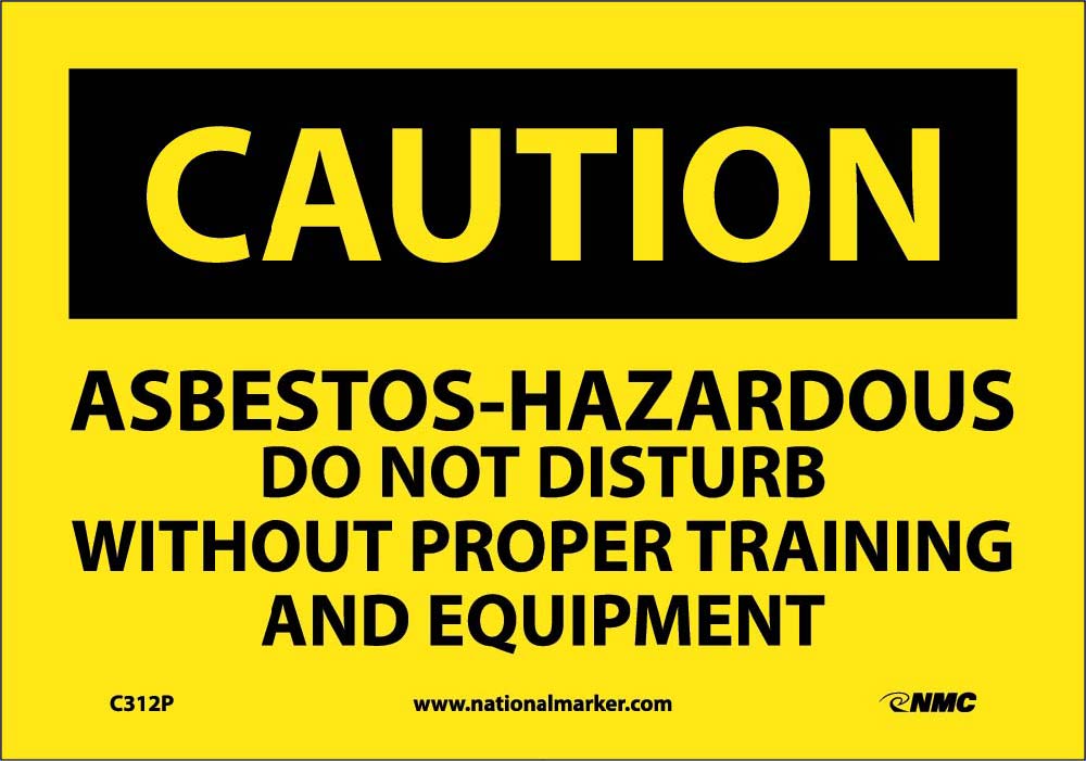 Asbestos Hazardous Do Not Distu Sign-eSafety Supplies, Inc