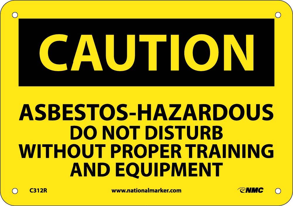 Asbestos Hazardous Do Not Distu Sign-eSafety Supplies, Inc