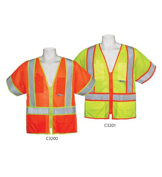 3A Safety C3201 5XL ANSI Class 3 Vests With Sleeves
