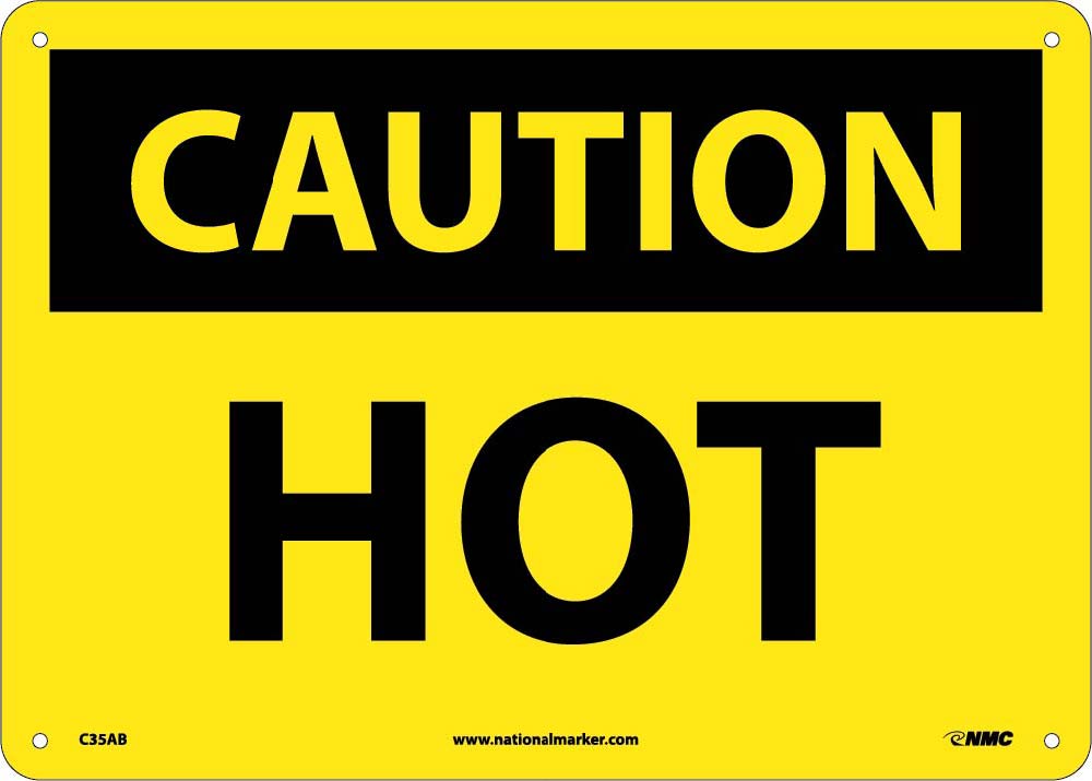 Caution Hot Sign-eSafety Supplies, Inc