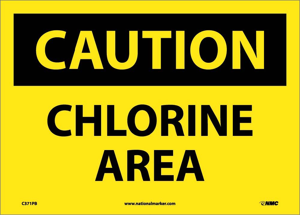 Chlorine Area Sign-eSafety Supplies, Inc