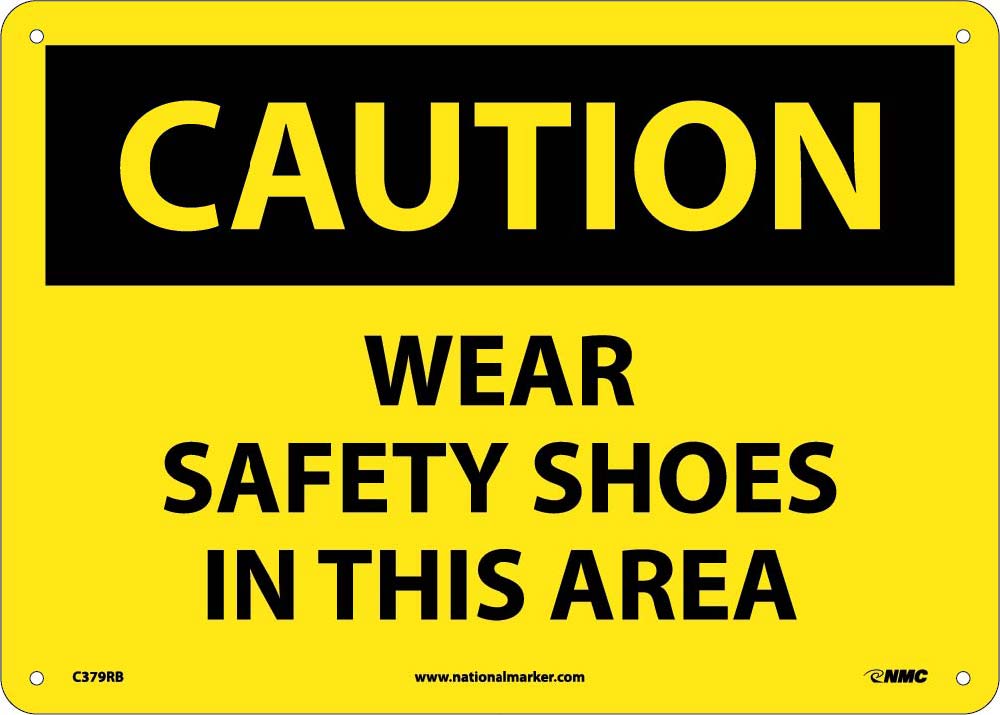 Caution Wear Safety Shoes In This Area Sign-eSafety Supplies, Inc