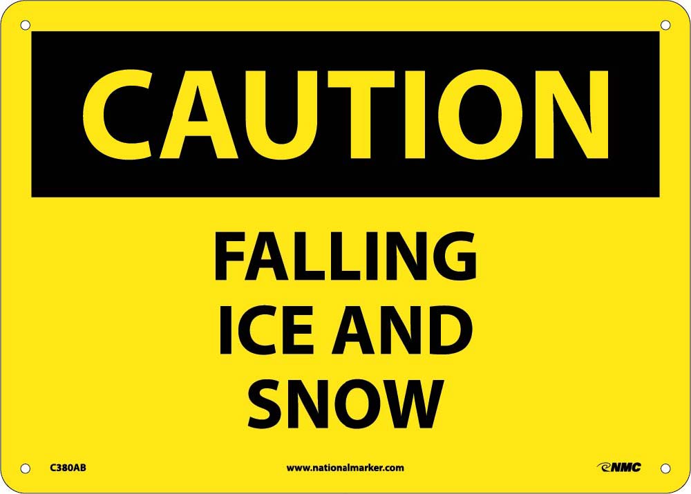 Caution Falling Ice And Snow Sign-eSafety Supplies, Inc