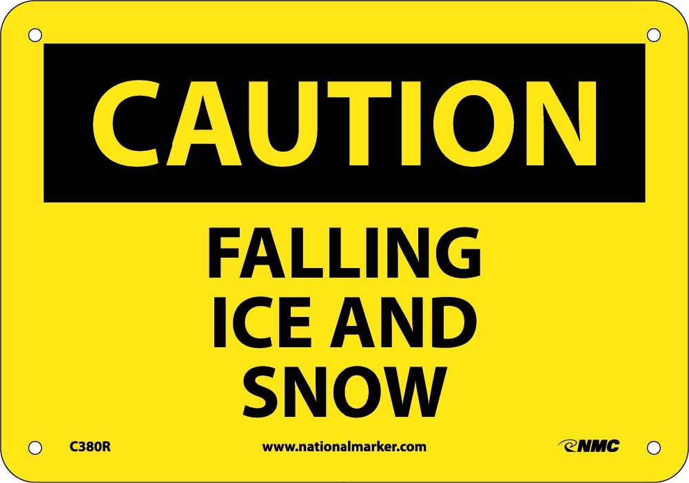 Caution Falling Ice And Snow Sign-eSafety Supplies, Inc