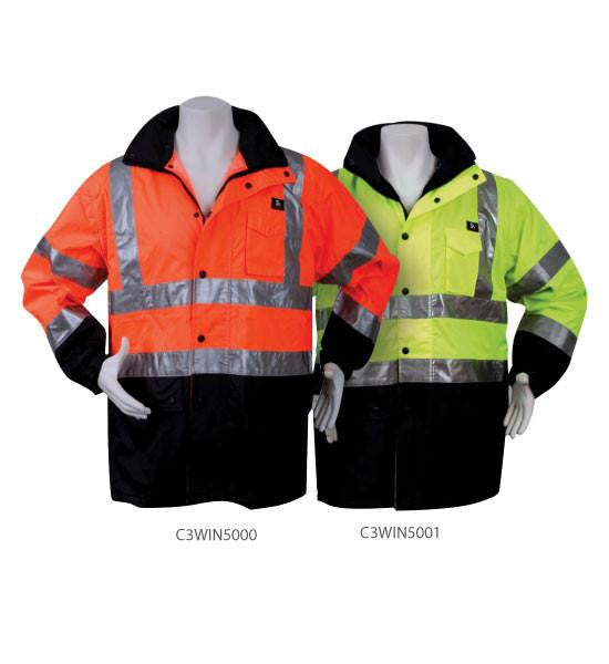 3A Safety Hi-Viz Waterproof Rain Jacket-eSafety Supplies, Inc