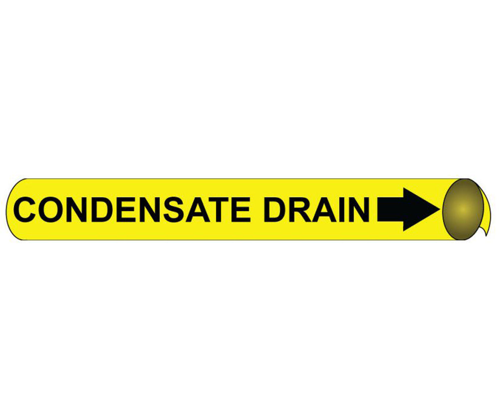 Condensate Drain Precoiled/Strap-On Pipe Marker-eSafety Supplies, Inc