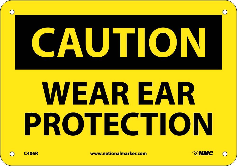 Caution Wear Ear Protection Sign-eSafety Supplies, Inc