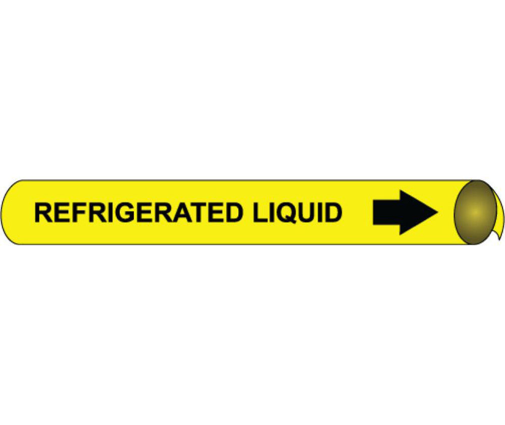 Refrigerated Liquid Precoiled/Strap-On Pipe Marker-eSafety Supplies, Inc