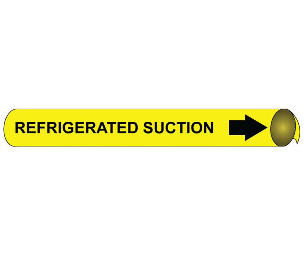 Refrigerated Suction Precoiled/Strap-On Pipe Marker-eSafety Supplies, Inc