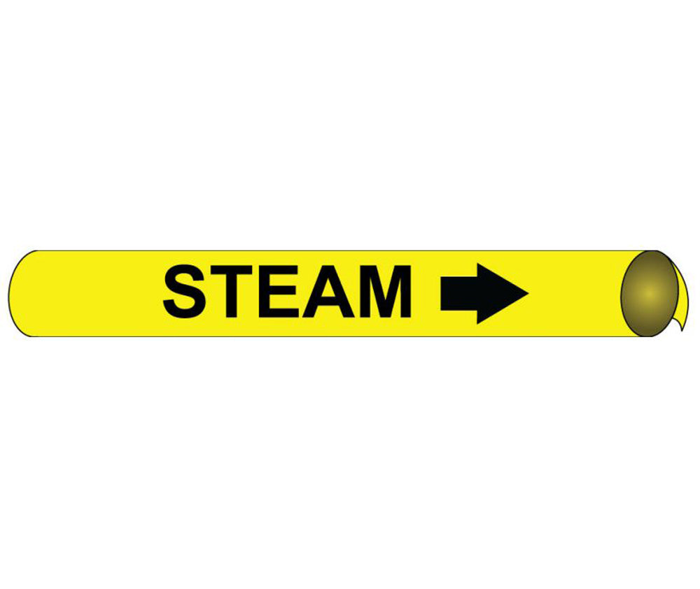 Steam Precoiled/Strap-On Pipe Marker-eSafety Supplies, Inc