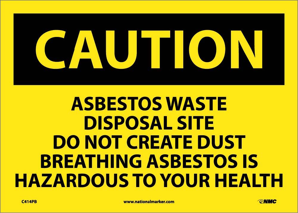 Asbestos Waste Disposal.. Sign-eSafety Supplies, Inc