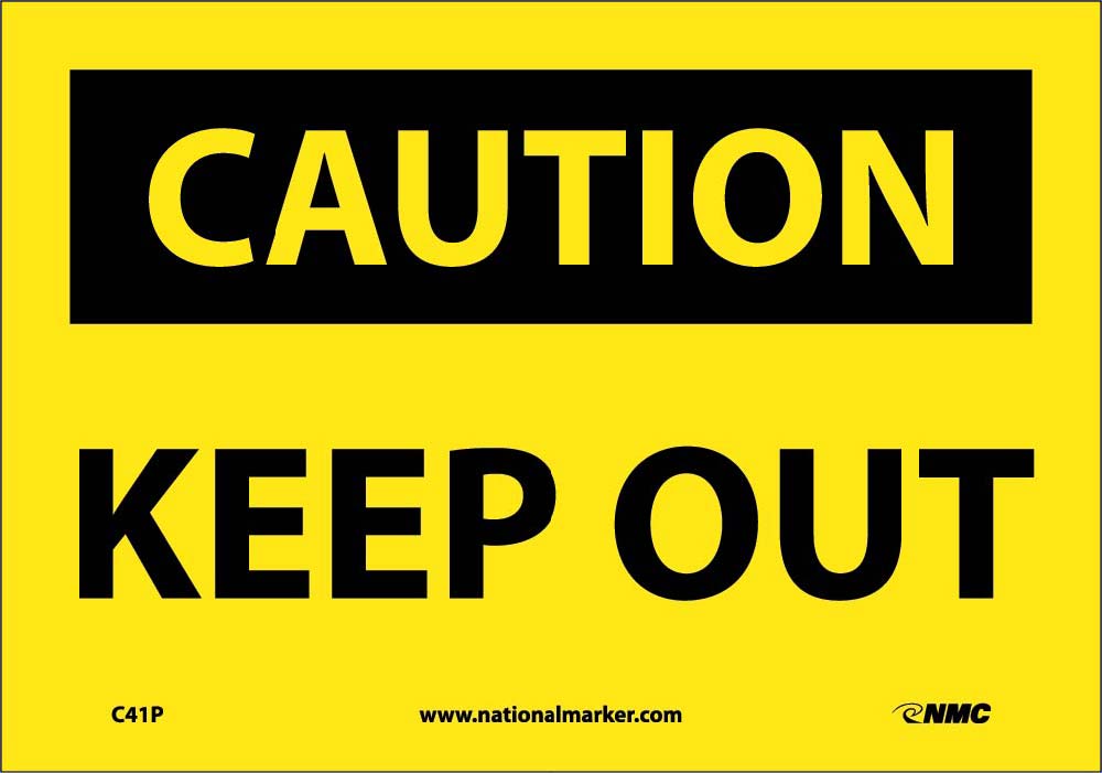 Caution Keep Out Sign-eSafety Supplies, Inc