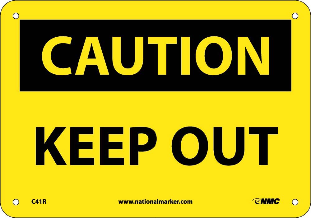 Caution Keep Out Sign-eSafety Supplies, Inc