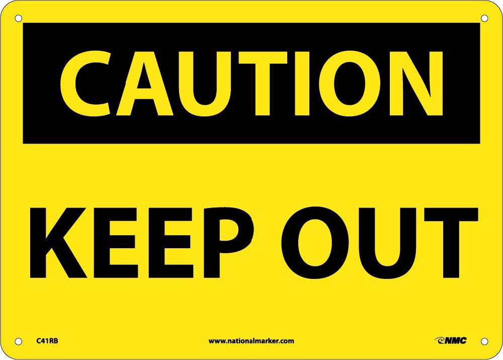 Caution Keep Out Sign-eSafety Supplies, Inc