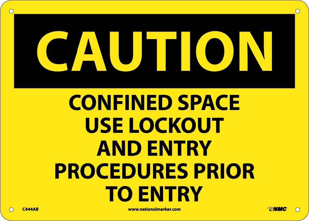 Caution Confined Space Sign-eSafety Supplies, Inc
