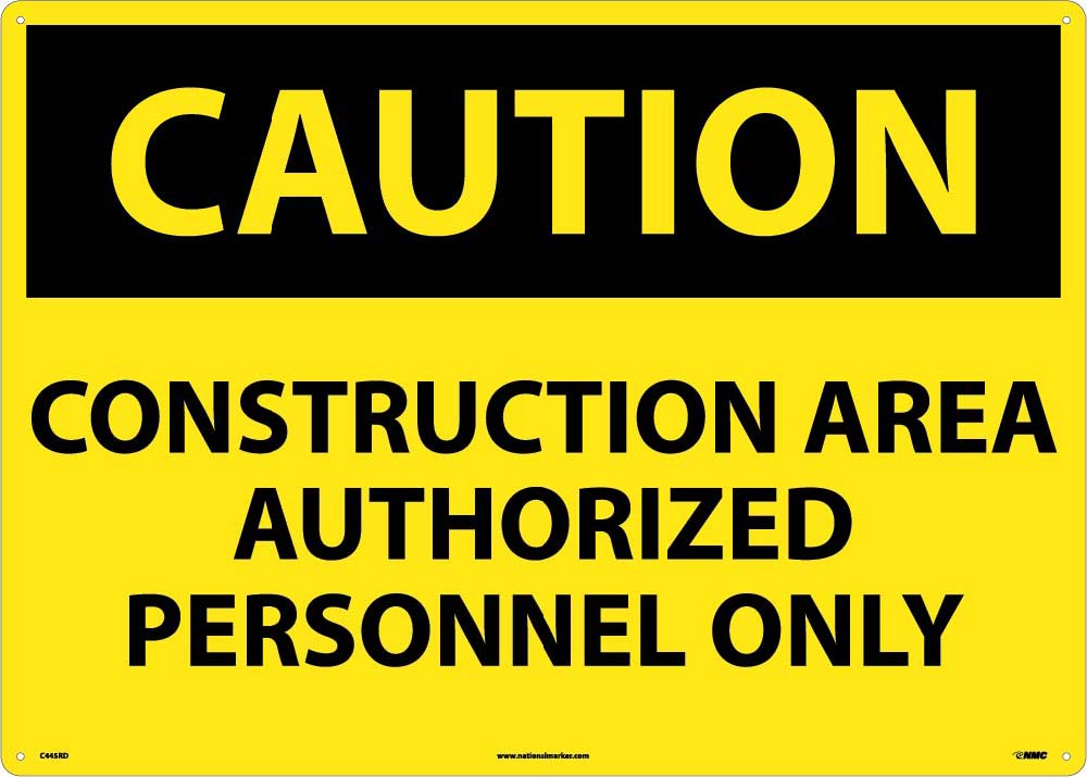 Large Format Caution Construction Area Sign-eSafety Supplies, Inc