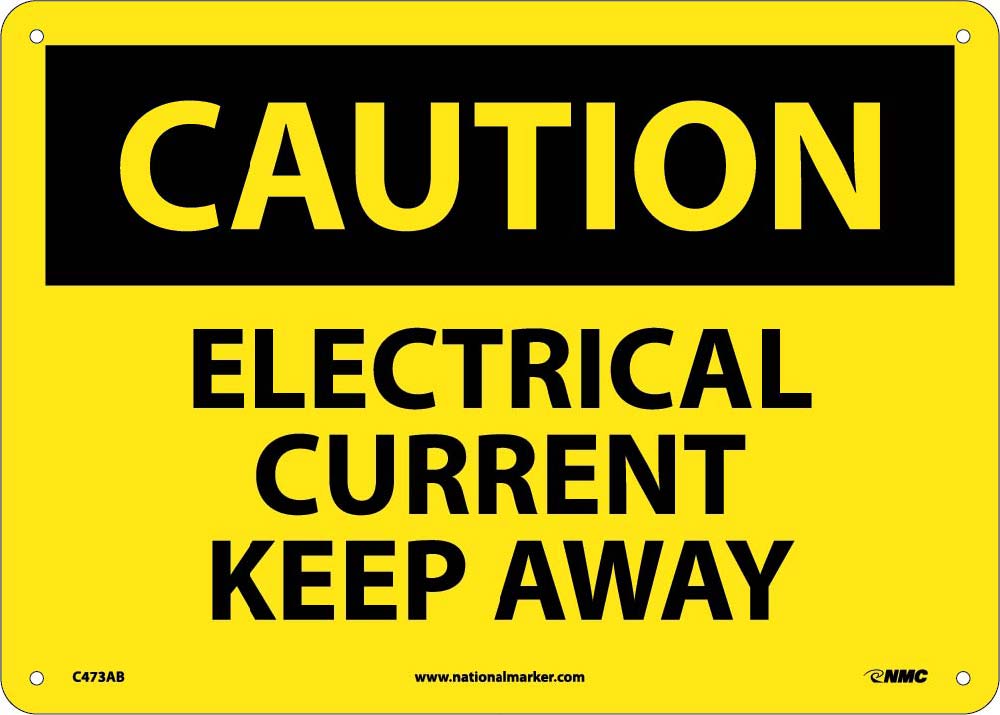 Caution Electrical Current Keep Away Sign-eSafety Supplies, Inc