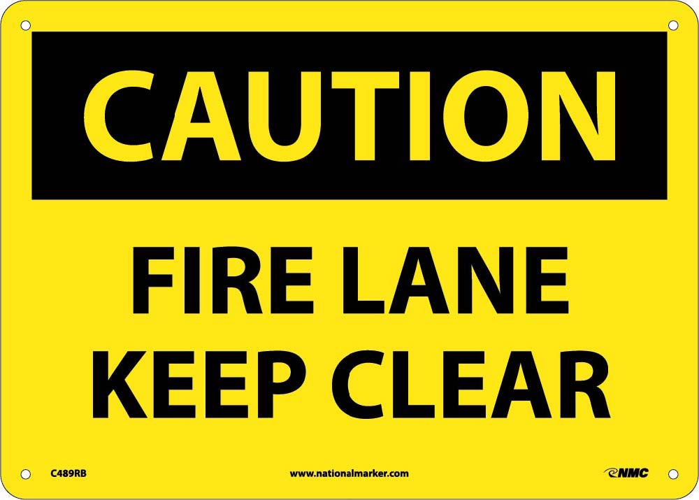 Fire Lane Keep Clear Sign-eSafety Supplies, Inc