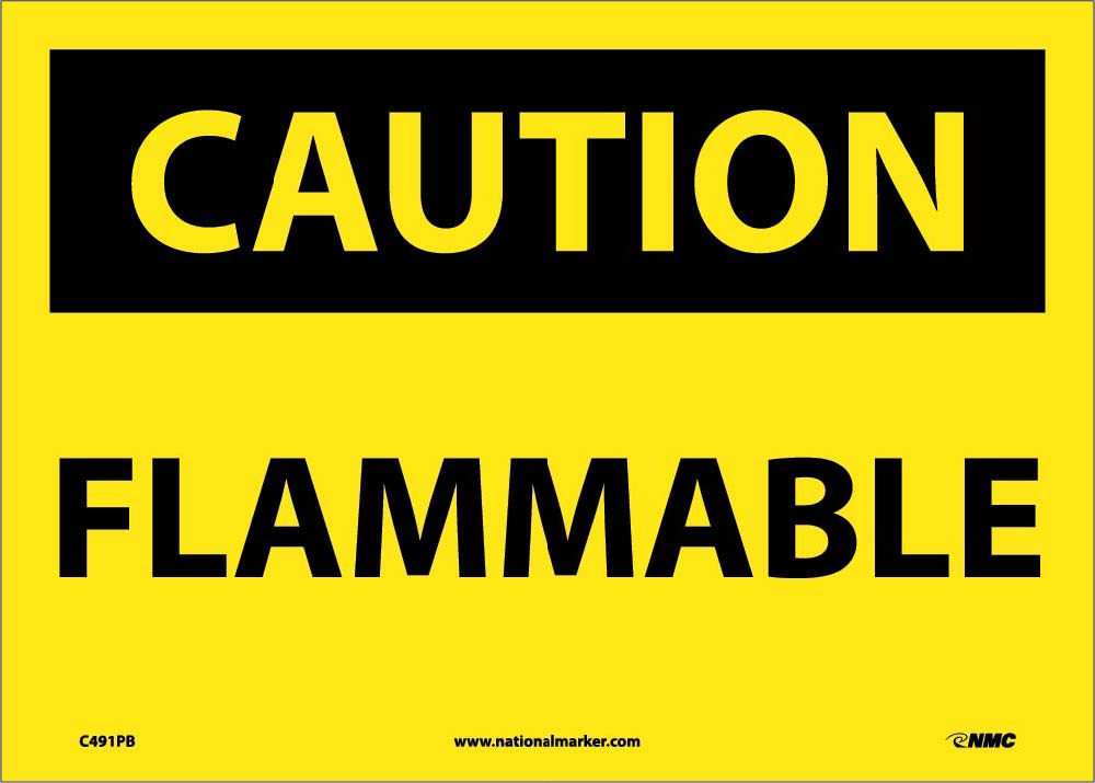 Caution Flammable Sign-eSafety Supplies, Inc